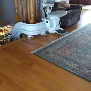 Stair lift at Mary's Place