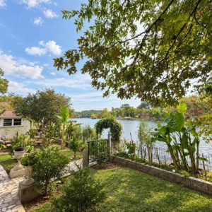 Lakeside garden at Mary's Place